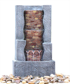 Chine Fontaine extérieure de rangée en pierre d'étape 3, fontaines d'eau extérieures dans la couleur de granit fournisseur