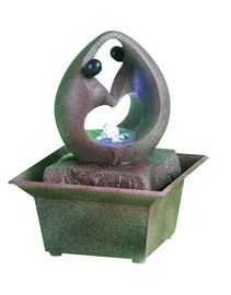 Chine Fontaines d'eau modernes de dessus de Tableau de Polyresin de Faux de silhouette pour la maison, couleur de marbre fournisseur