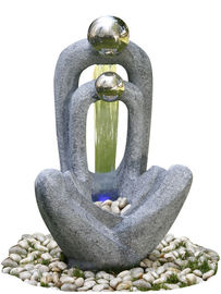 Chine Fontaines de pierre de fonte de matériel d'acier inoxydable, fontaine d'eau décorative avec la pompe fournisseur