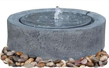 Chine Le marbre noir a moulé la fontaine d'eau de Bouddha d'Asiatique extérieure dans la forme en pierre chinoise de moulin fournisseur