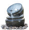 Fontaines noires traditionnelles de pierre de fonte de marbre extérieures en matériel de magnésie fournisseur