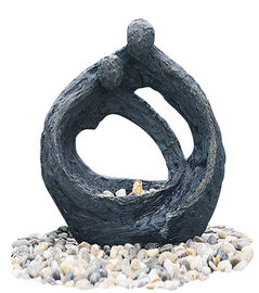 Chine Fontaines d'eau abstraites d'en cuivre de couples avec de la bille d'acier inoxydable fournisseur