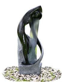 Chine Couleur en forme de sculpture d'eau de fontaines de jardin de fontaines multi de statue blanche/noir fournisseur