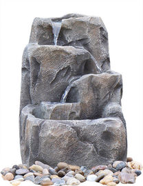 Chine Fontaine alpine moderne de cascade de roche avec le matériel de fibre de verre/résine fournisseur